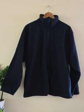 ROADSTER NWOT Men's Fleece Zip Up Sweater - Navy L